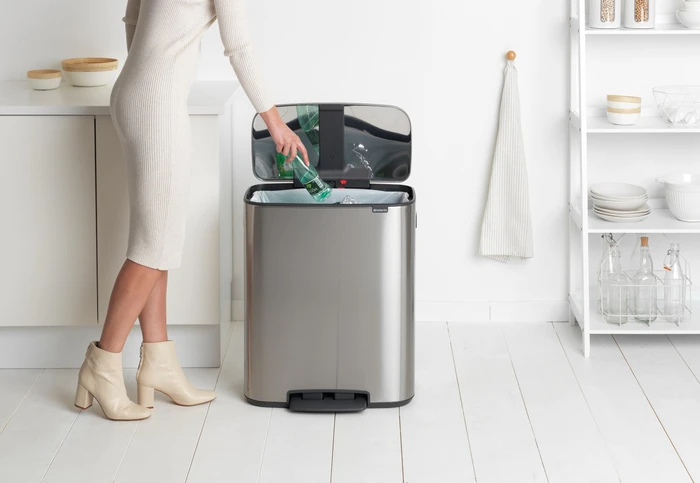 Thumbnail 10 de Brabantia Bo Treteimer 60 Liter Edelstahl Fingerprint Proof + Müllbeutel (120 Stück) 🗑