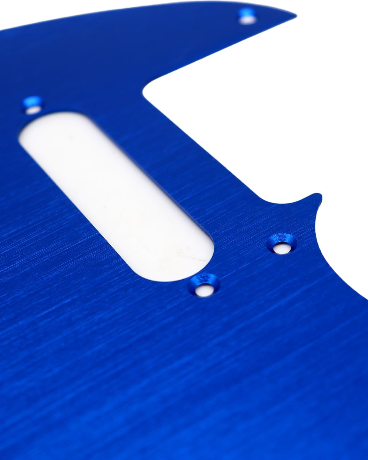 Detalle de Samherome TL PG-Metal 8-Hole Anodized Aluminum Tele Pickguard, Blue