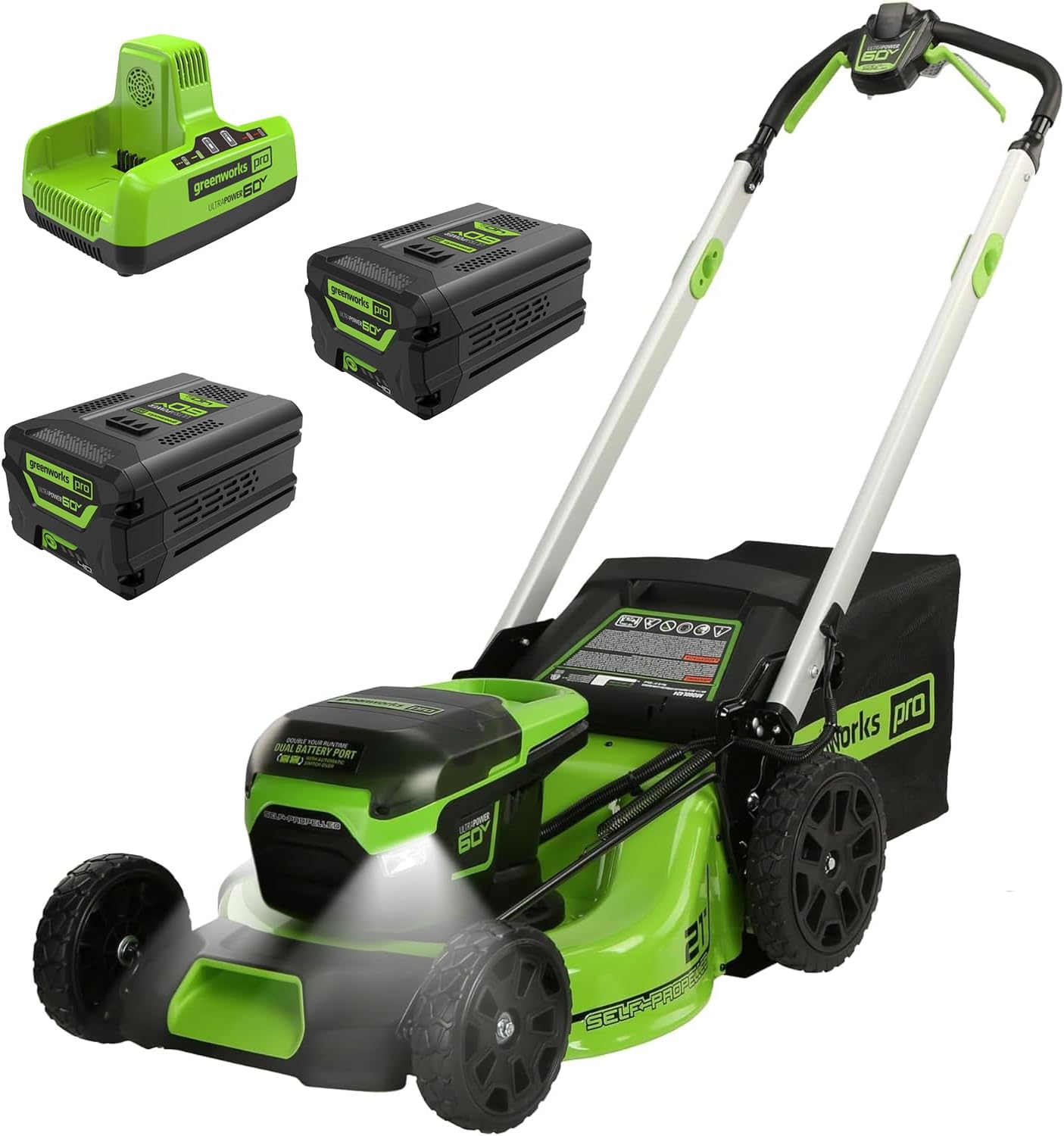 Detalle de Greenworks Self-Propelled Lawn Mower 21in