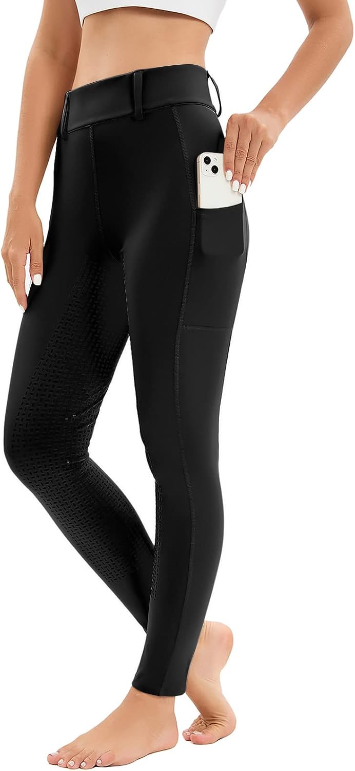 Detalle de Reitleggings Damen Vollbesatz mit Handytasche