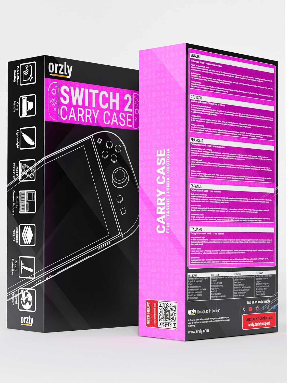 Detalle de Orzly Tragetasche für die Nintendo Switch 2 (2025) – Hartschalenetui mit Displayschutz und Organizer