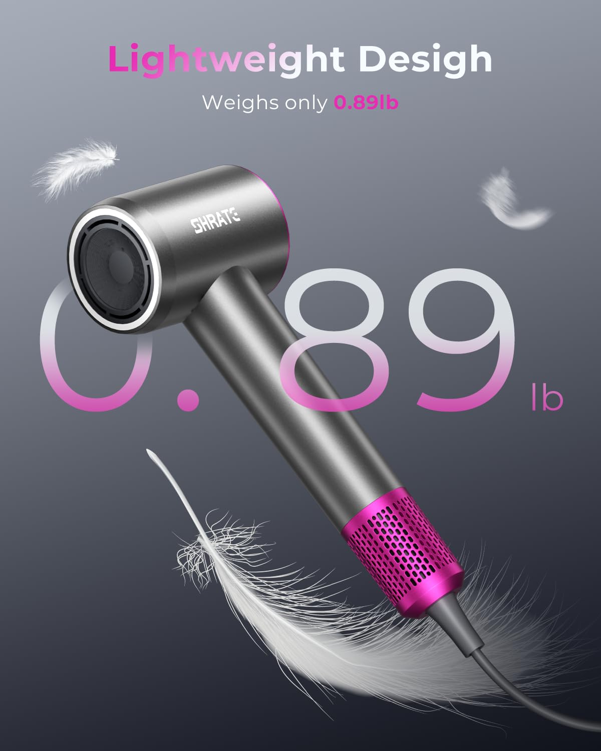 Detalle 2 de SHRATE Professional High Speed Hair Dryer 160000 RPM ๐โ