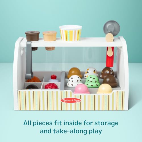 Thumbnail 3 de Melissa & Doug Wooden Scoop & Serve Ice Cream Counter: A Classic Pretend Play Store