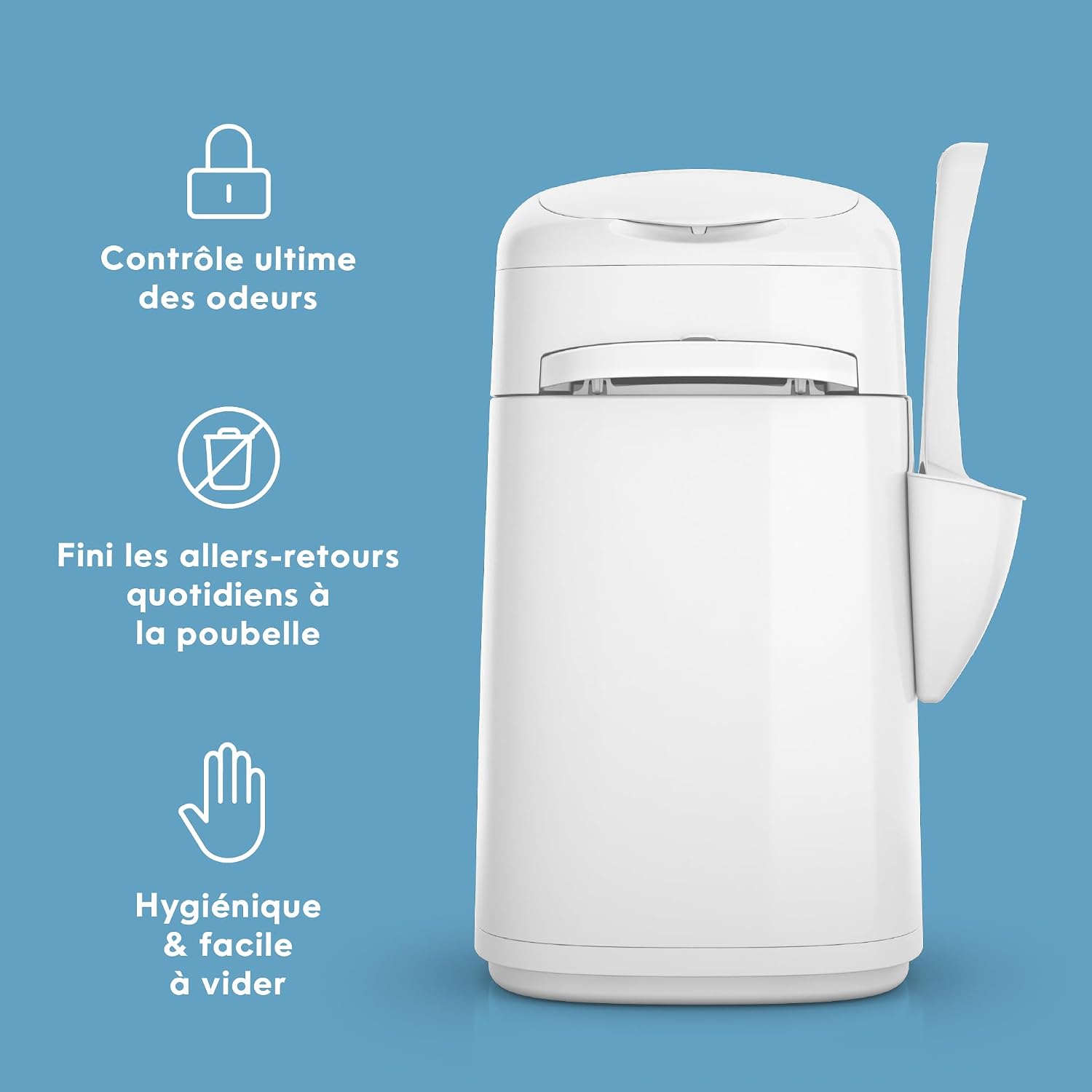 Detalle de Litter Genie Litter Locker Fashion – poubelle à litière anti-odeurs pour chat, compacte et facile d’entretien