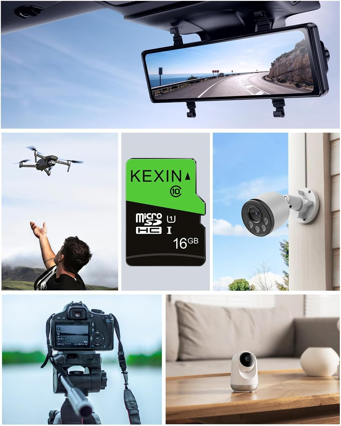 Detalle 2 de KEXIN 16GB Micro SD Card | MicroSDHC UHS-I Class 10 A1 U1 – Durable, compact memory for everyday devices