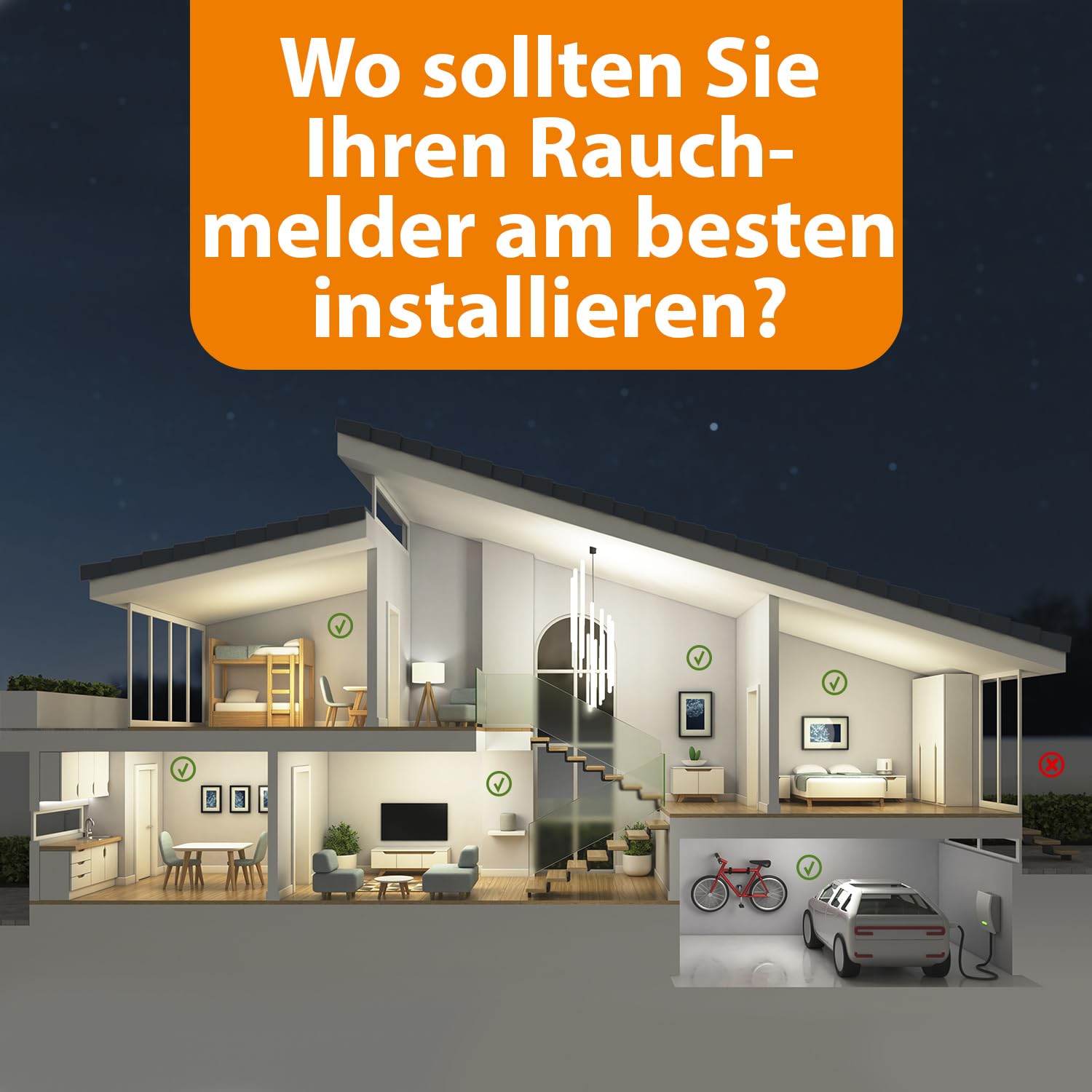 Thumbnail 6 de Smartwares Rauchmelder Q-Label – FSM-12001, 10 Jahre versiegelte Batterie, optischer Sensor