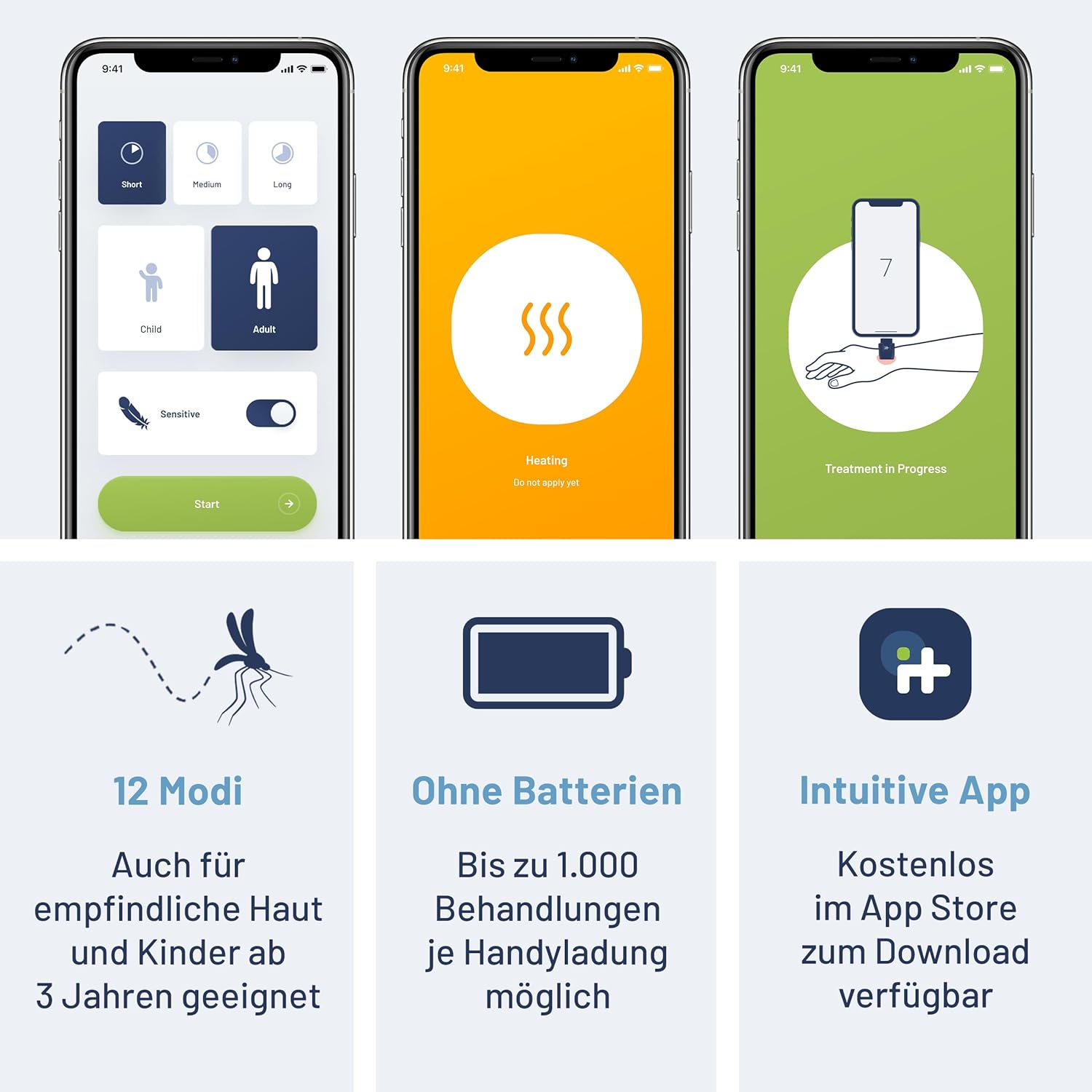 Thumbnail 6 de heat it Smartphone-Stichheiler: chemiefreie Wärmebehandlung gegen Juckreiz & Schmerz