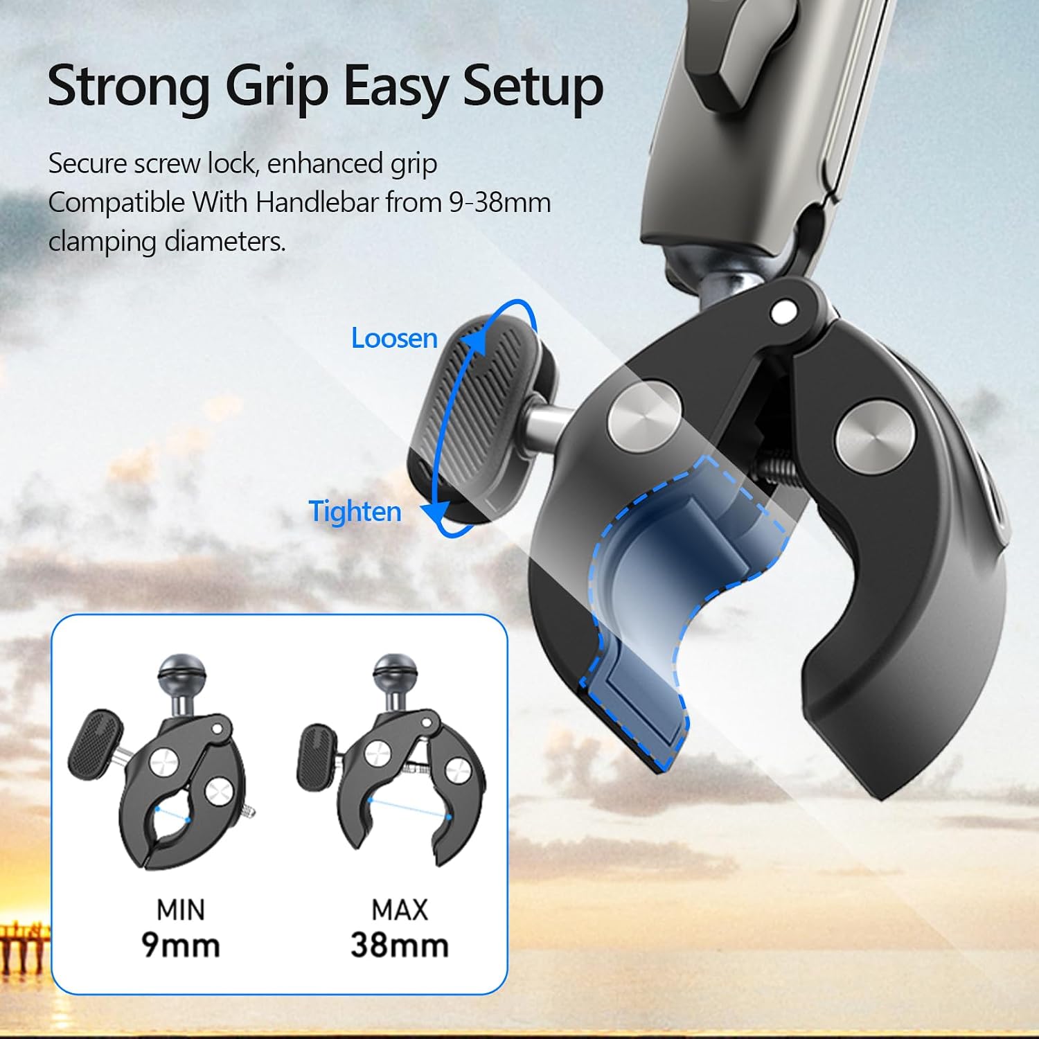 Detalle 2 de AuyKoo Quick Release Clamp Mount for DJI Osmo