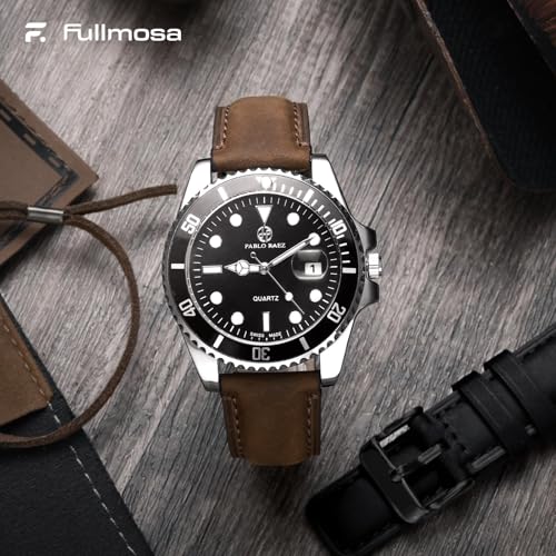 Detalle de Fullmosa Cinturino 22mm in Pelle Vera con sgancio rapido per orologi