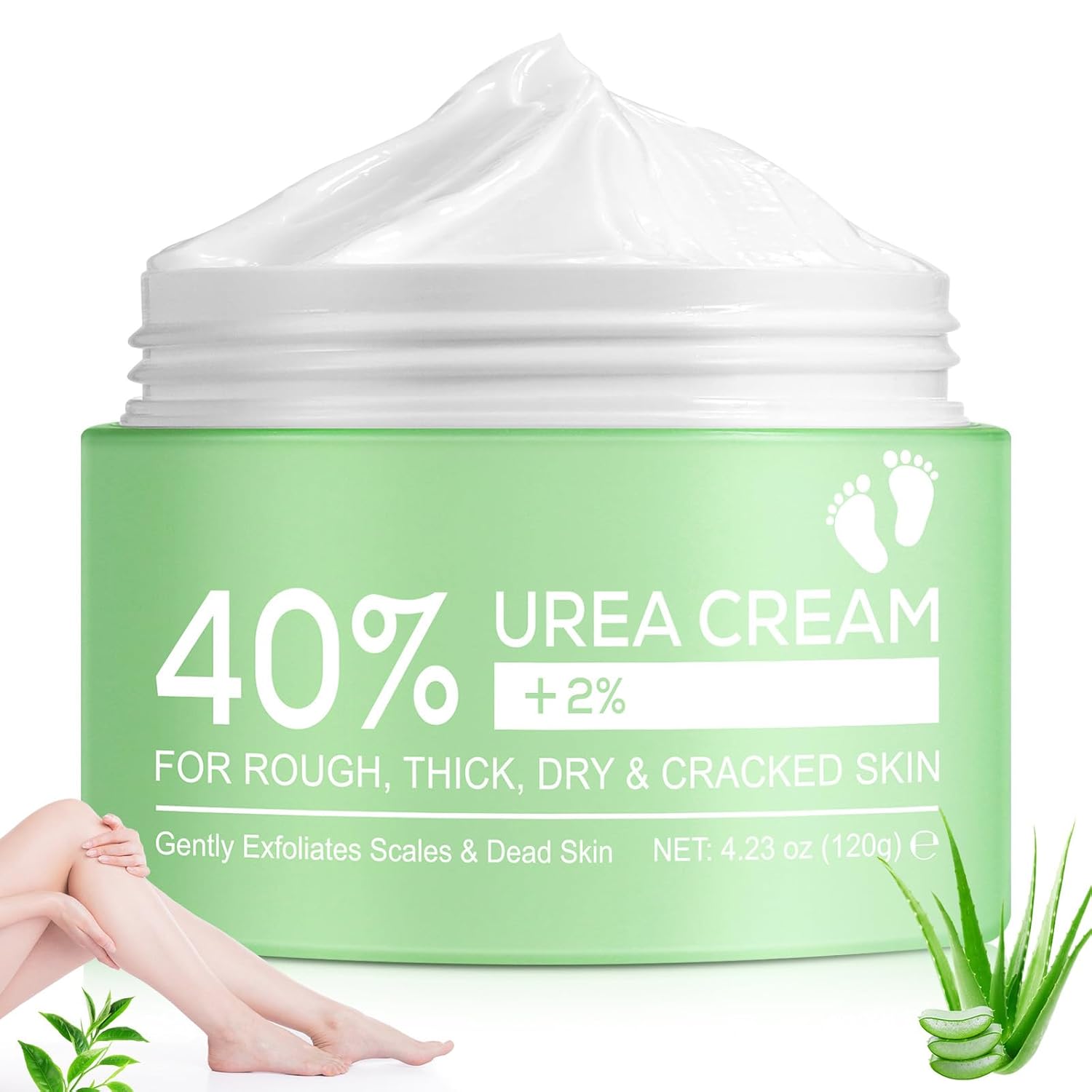 Urea Creme 40 Prozent für trockene Haut – Hände, Füße, Ellbogen