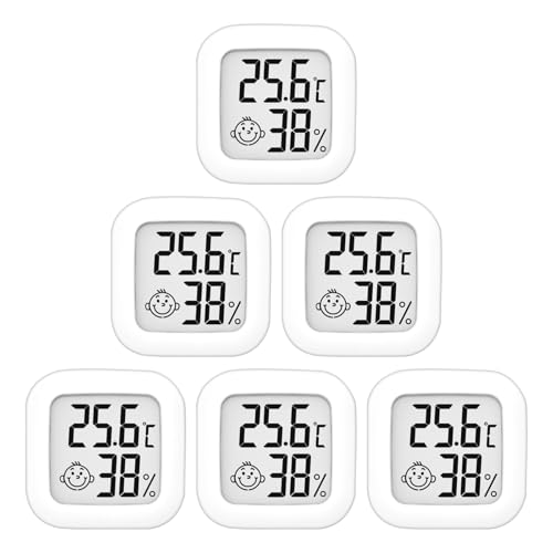 Detalle de QIQIAZI thermomètres-hygromètres d’intérieur lot de 6