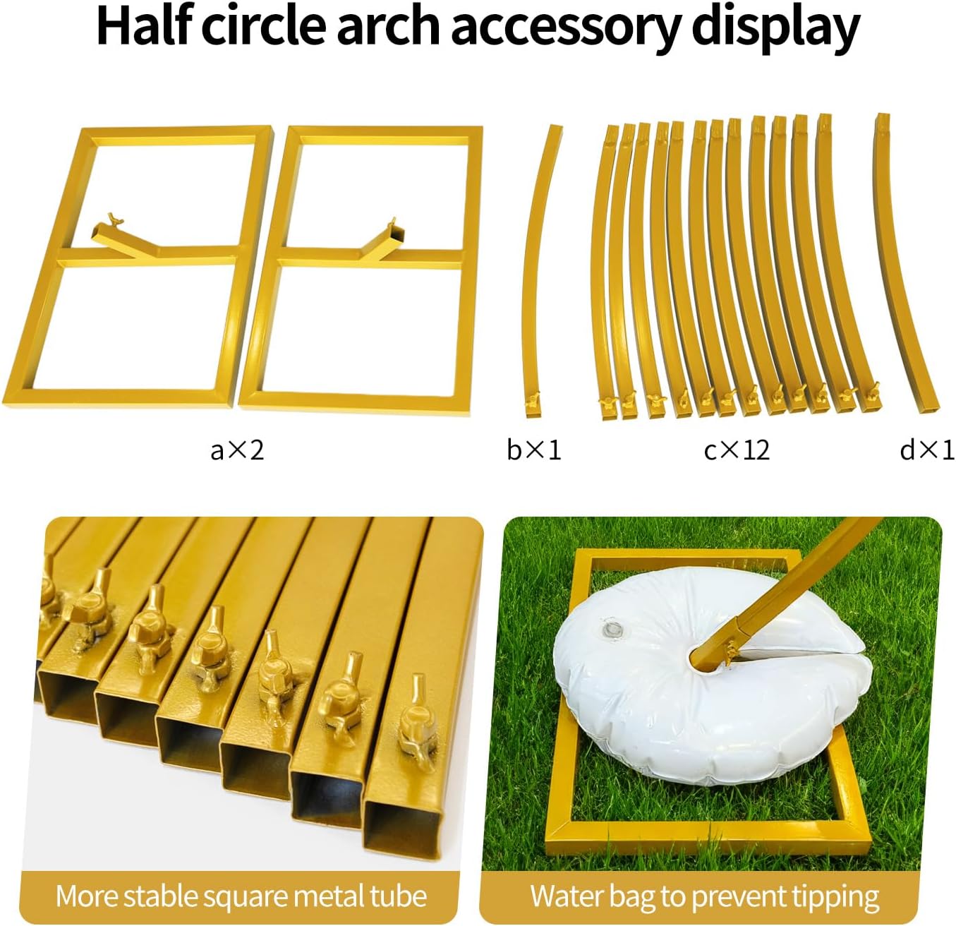 Detalle 2 de Fiita 7.9x9.2 FT Round Wedding Arch