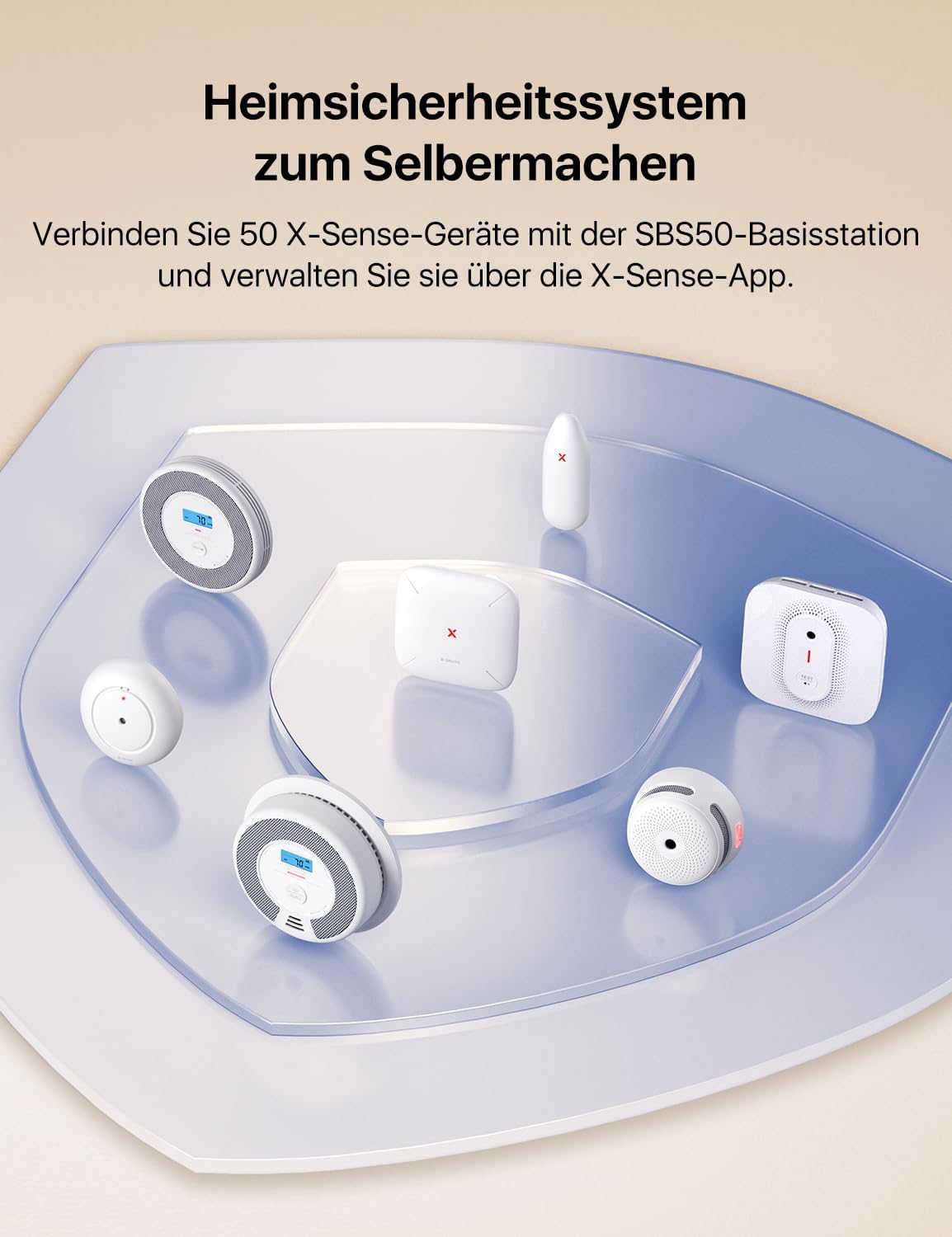 Thumbnail 4 de X-Sense Smart Türsensor Sicherheitskit AS05/AS08 Zubehör für SBS50, mit austauschbarer Batterie