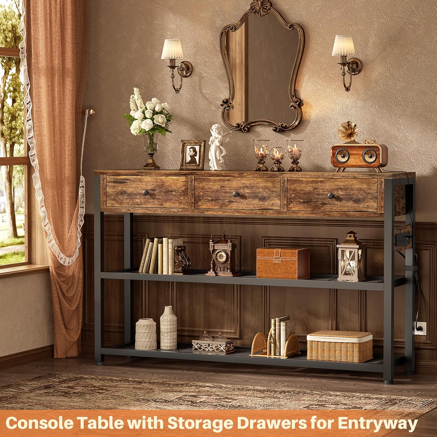 Detalle de Ecoprsio Console Table, 47-Inch