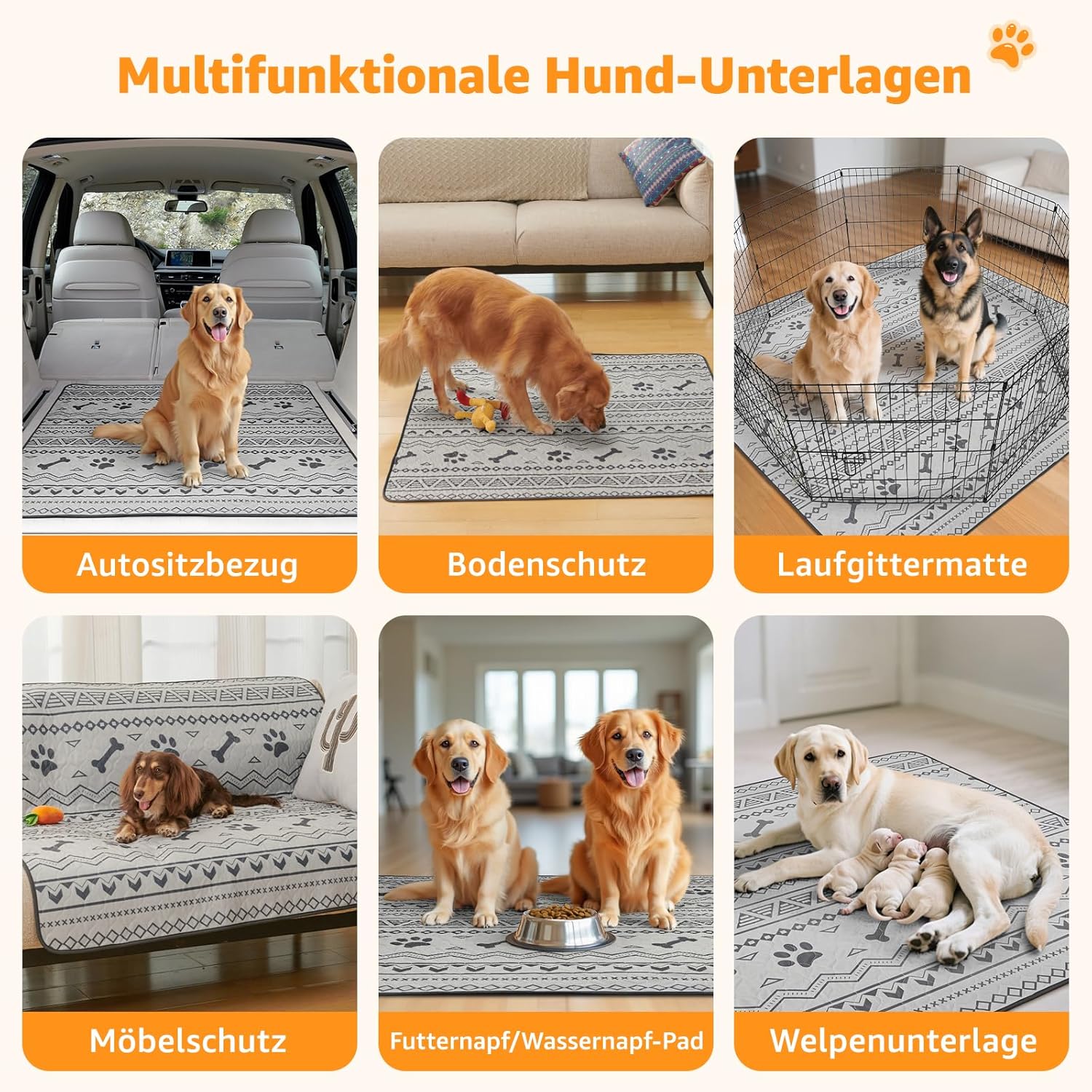 Thumbnail 5 de Waschbare Welpenunterlagen 92x79 cm 2er Set