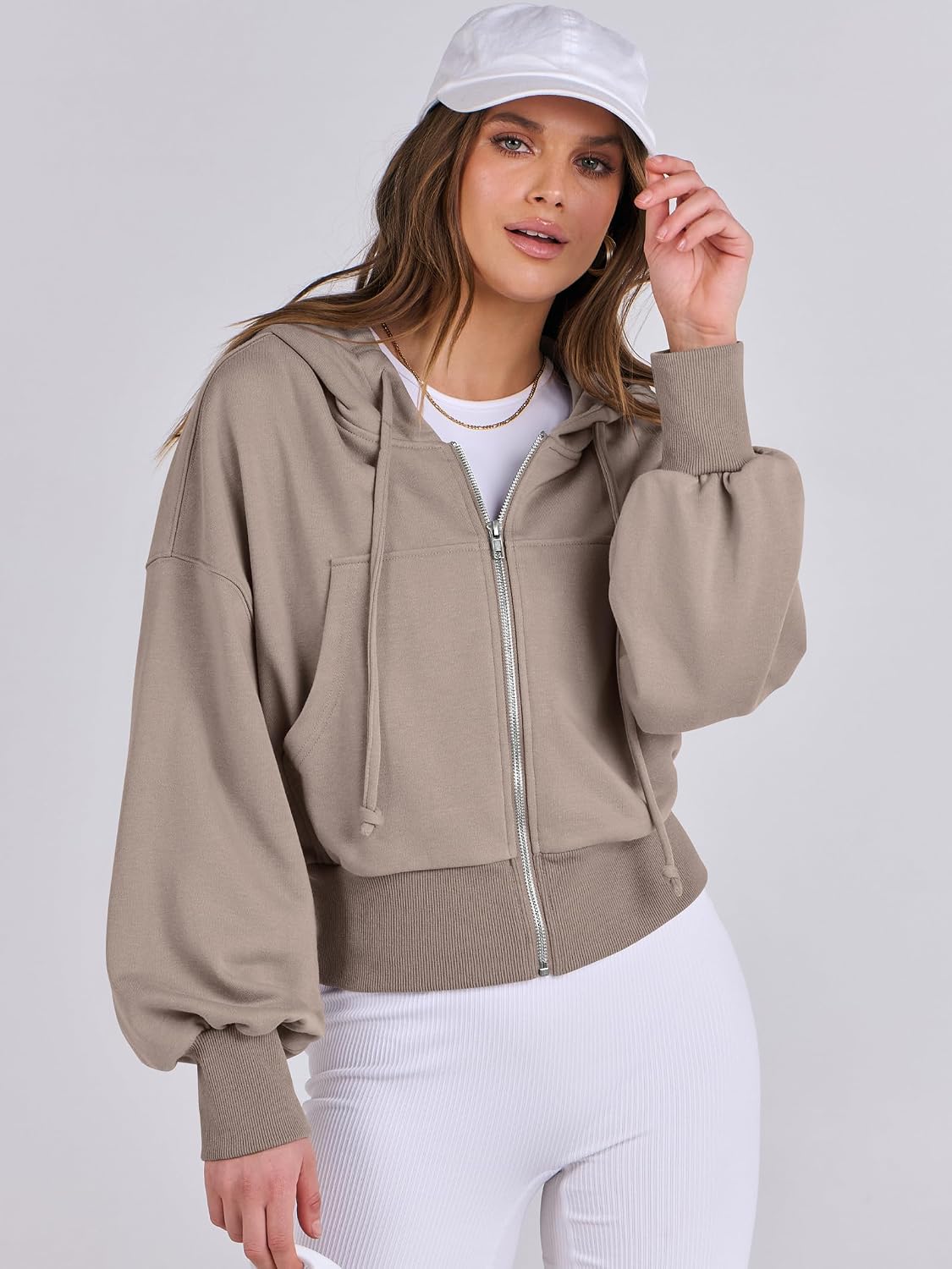 Detalle de ANRABESS Women's Zip Hoodie
