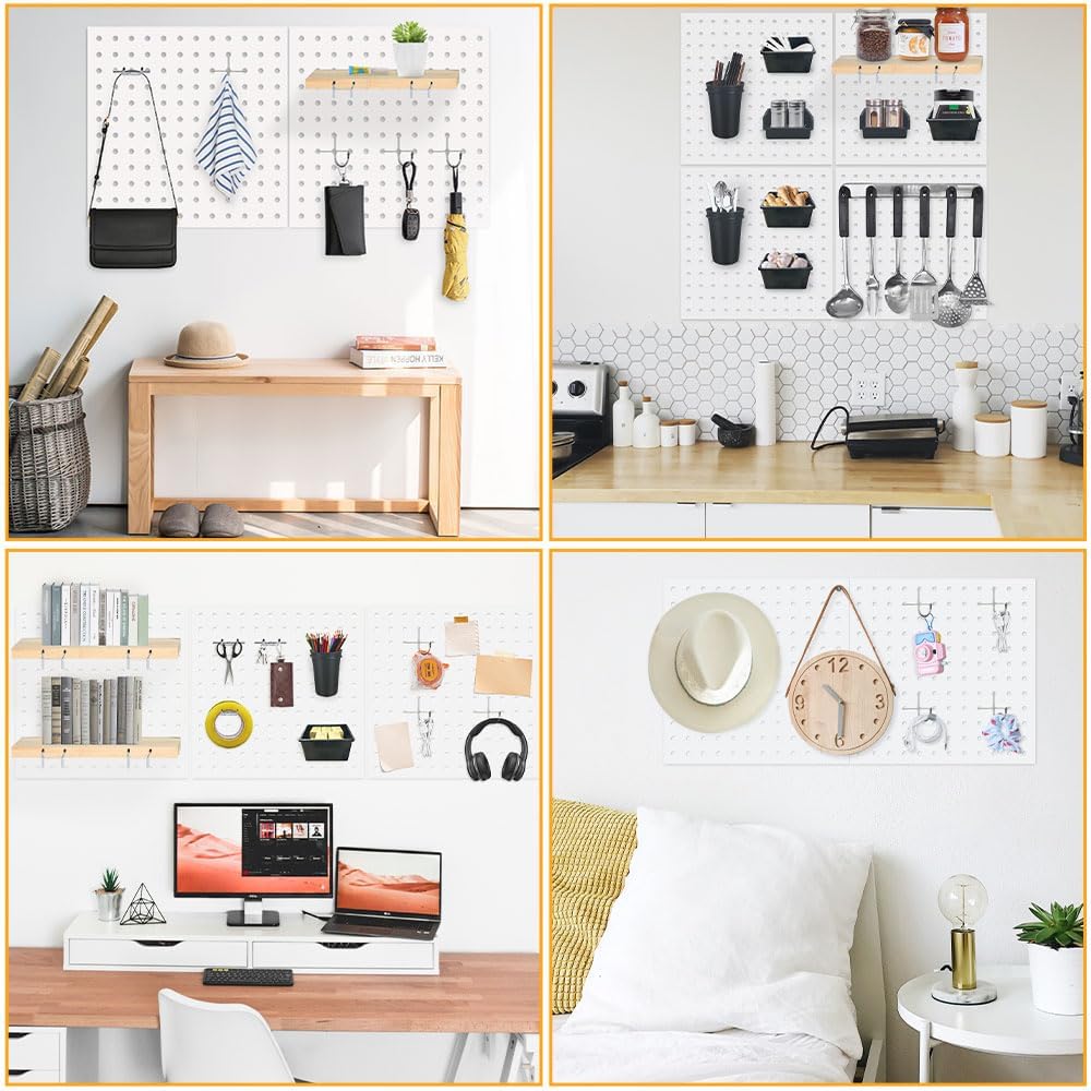 Detalle 2 de Dobures Metal Pegboard Panels 12x12 8-Pack