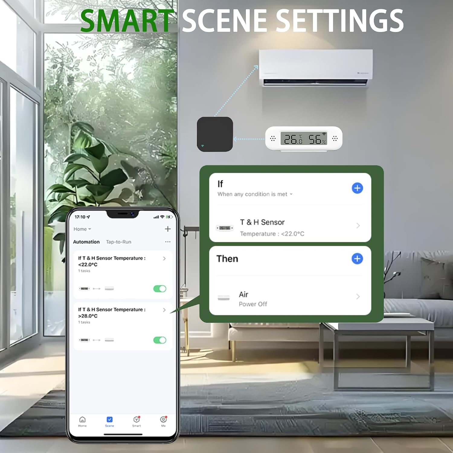 Detalle 2 de Termometro digitale intelligente 2,4 GHz 🌡