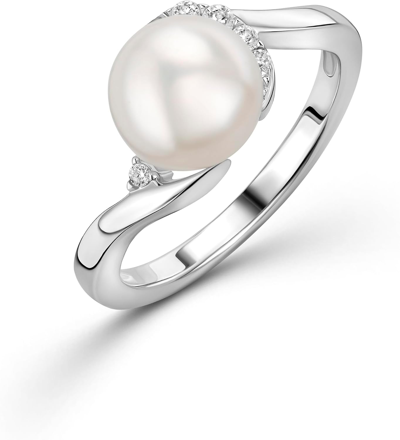 Detalle de OROVI Anello donna Argento 925 con Perla 8mm