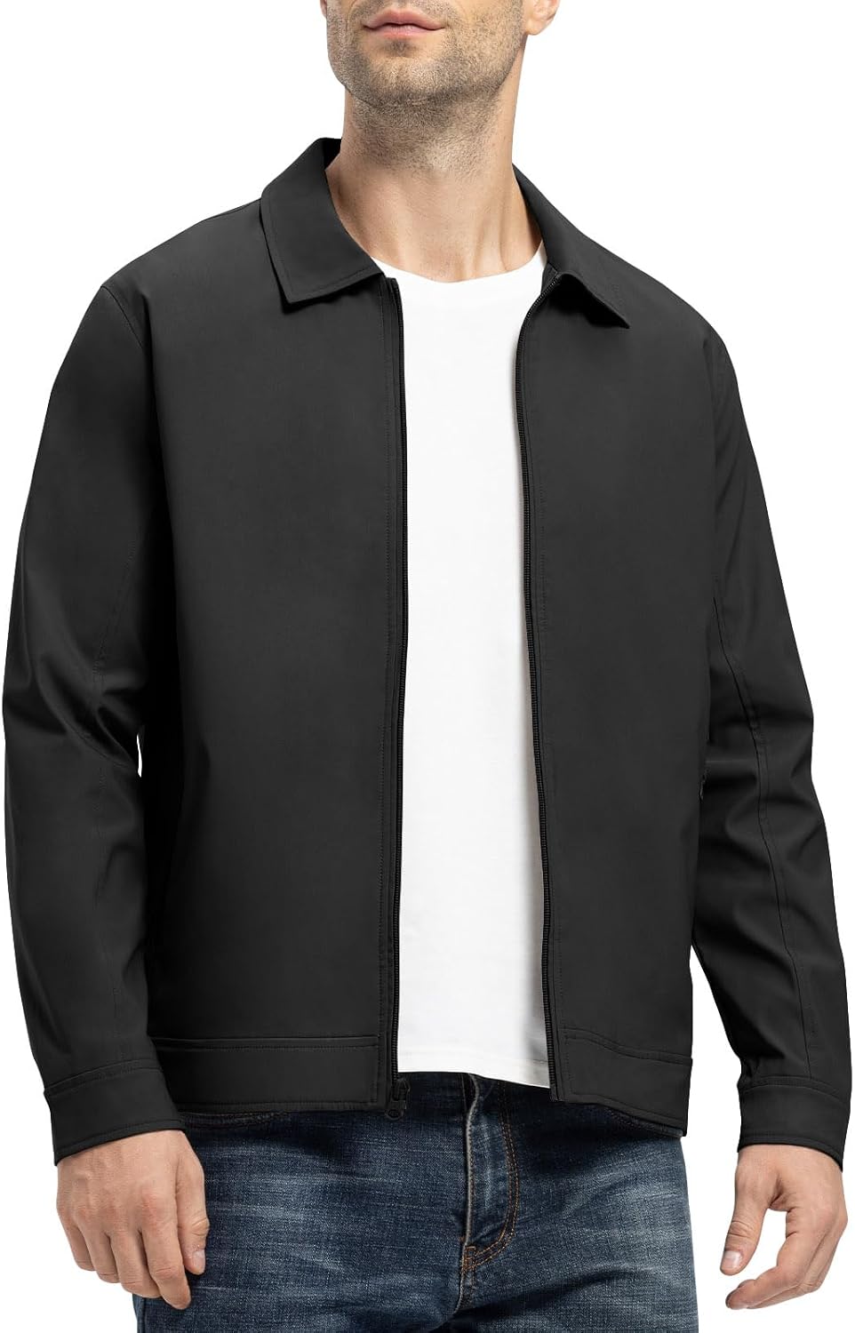 Detalle 2 de donhobo Herren Jacke Leichte Übergangsjacke