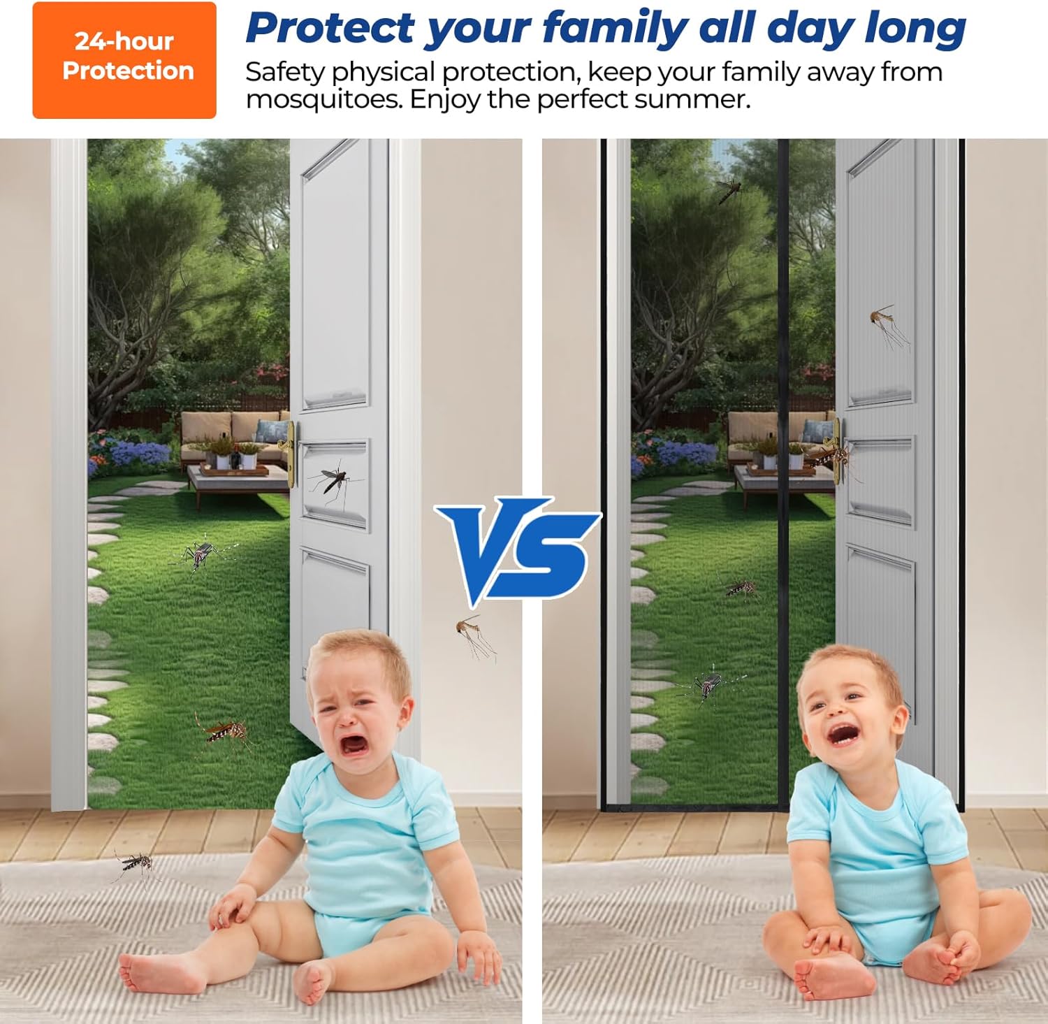 Thumbnail 5 de SCREEN DOOR Fliegengitter Balkontür 60x180cm – magnetisch, robust und einfach zu montieren