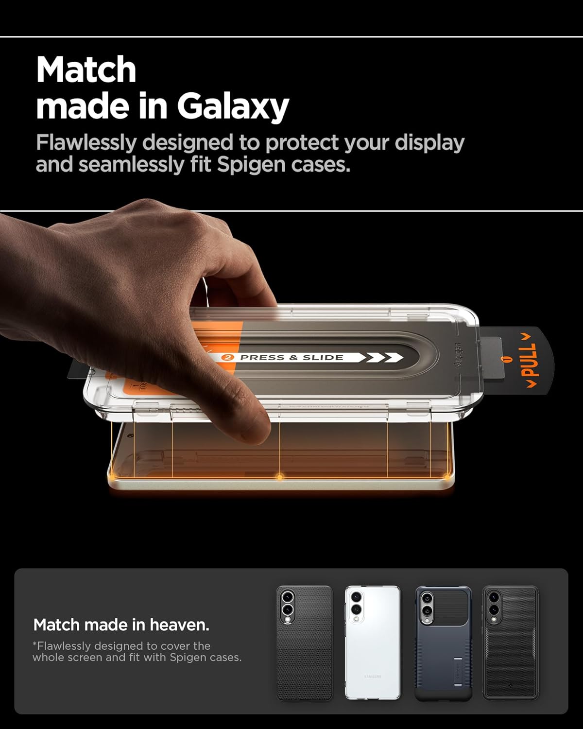 Thumbnail 3 de Spigen Glas.tR EZ Fit Pro : verre trempé 9H pour Samsung Galaxy S25 Edge (2 pièces) avec pose facile