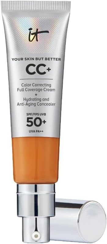 Detalle de iT COSMETICS CC+ Cream e Fondotinta Anti-età: Alta Coprenza, Waterproof, Finish Naturale