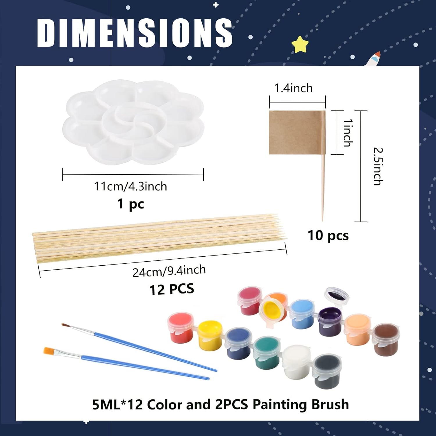 Detalle de Pllieay 63PCS Solar System Foam Ball Kit for Space STEM Projects
