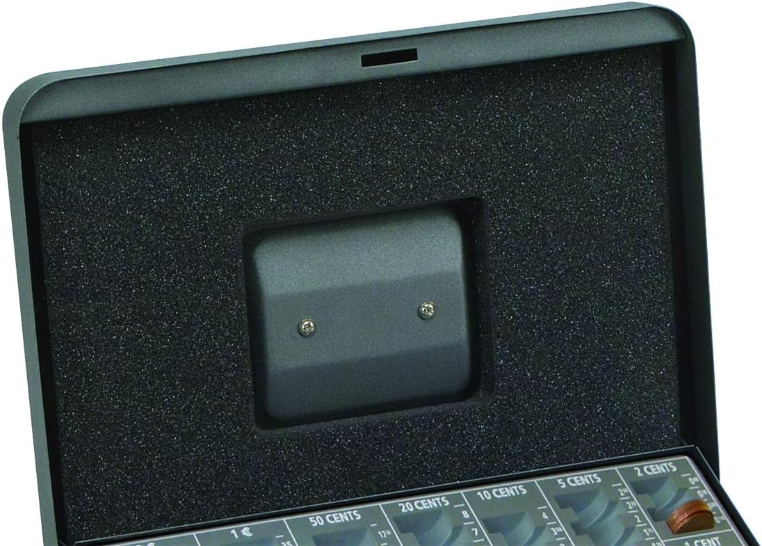 Detalle de Arregui Cashier C9246-EUR Geldkassette aus Stahl mit Eurozähleinsatz (30 cm)