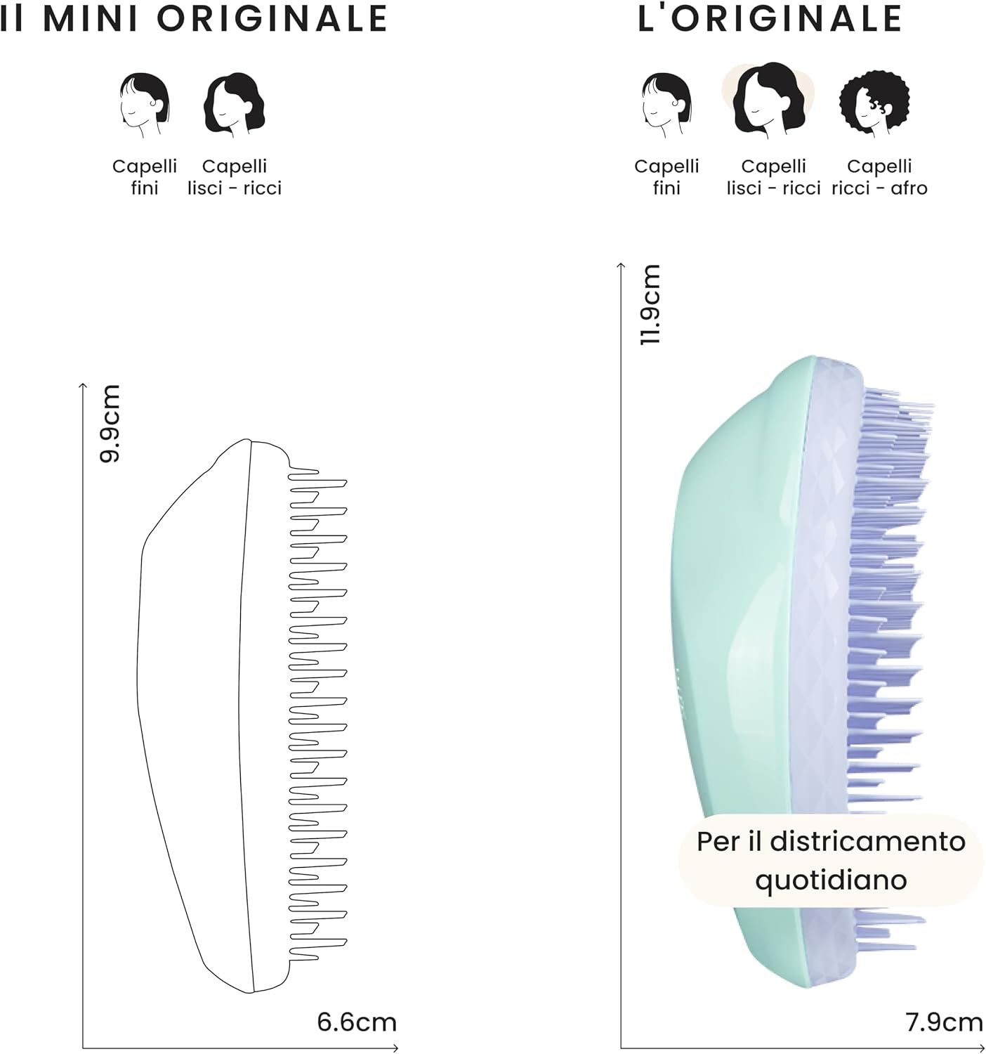 Detalle de Tangle Teezer Ultimate Detangler per capelli fini