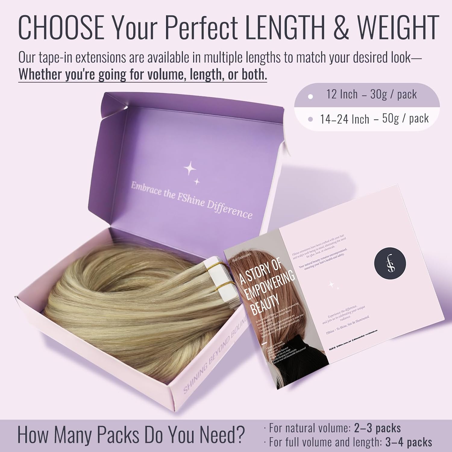 Thumbnail 4 de Fshine Tape-in Extensions Echthaar „Goldblond“ (Farbe 16P22) – 40 cm, 20 Stück, 50 g