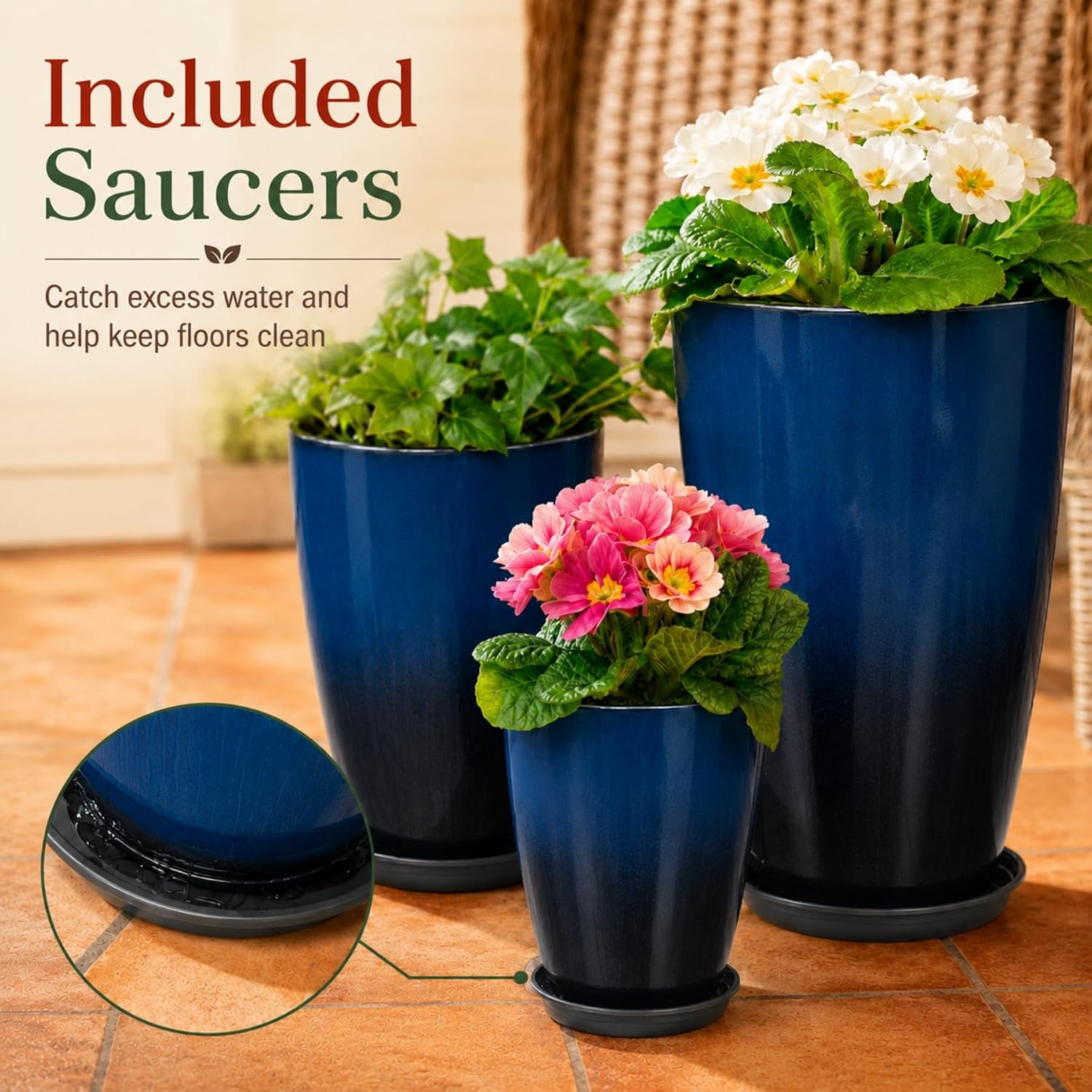 Thumbnail 6 de Neoaider Plastic Planter Set of 3