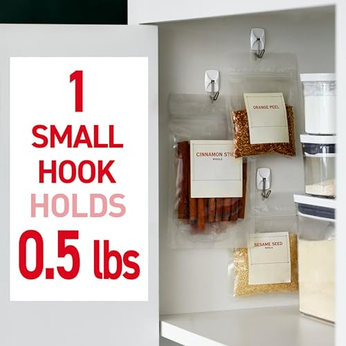 Detalle de Command Small White Wire Hooks, 16 Hooks & 24 Strips