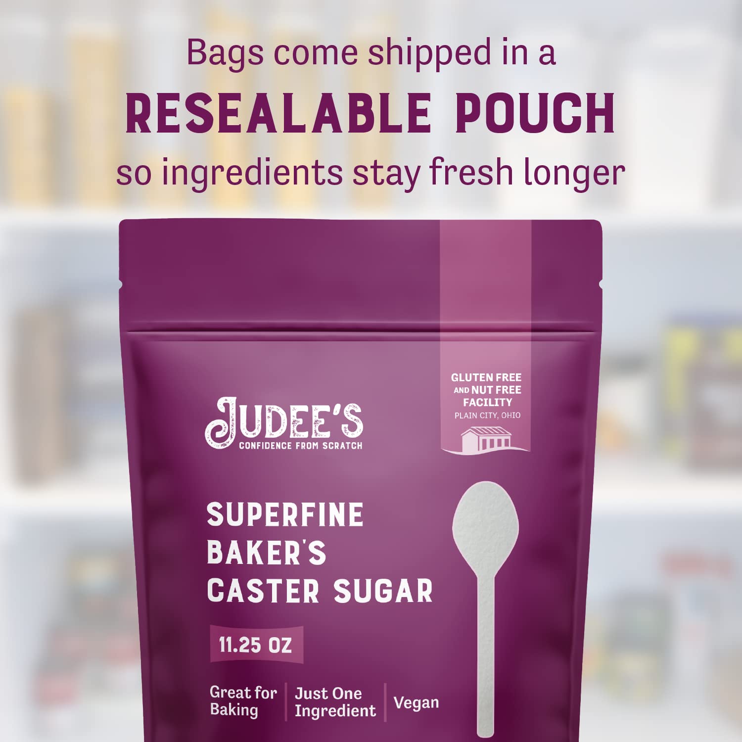 Detalle de Judee's Superfine Caster Sugar, 11.25 oz