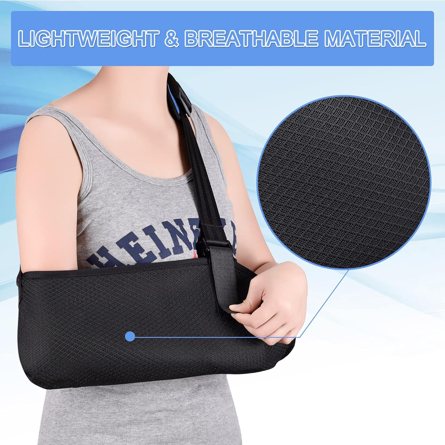 Thumbnail 4 de Fasola Universal Arm Sling (Shoulder Immobiliser) with Foam Neck Pad and Adjustable Strap – L