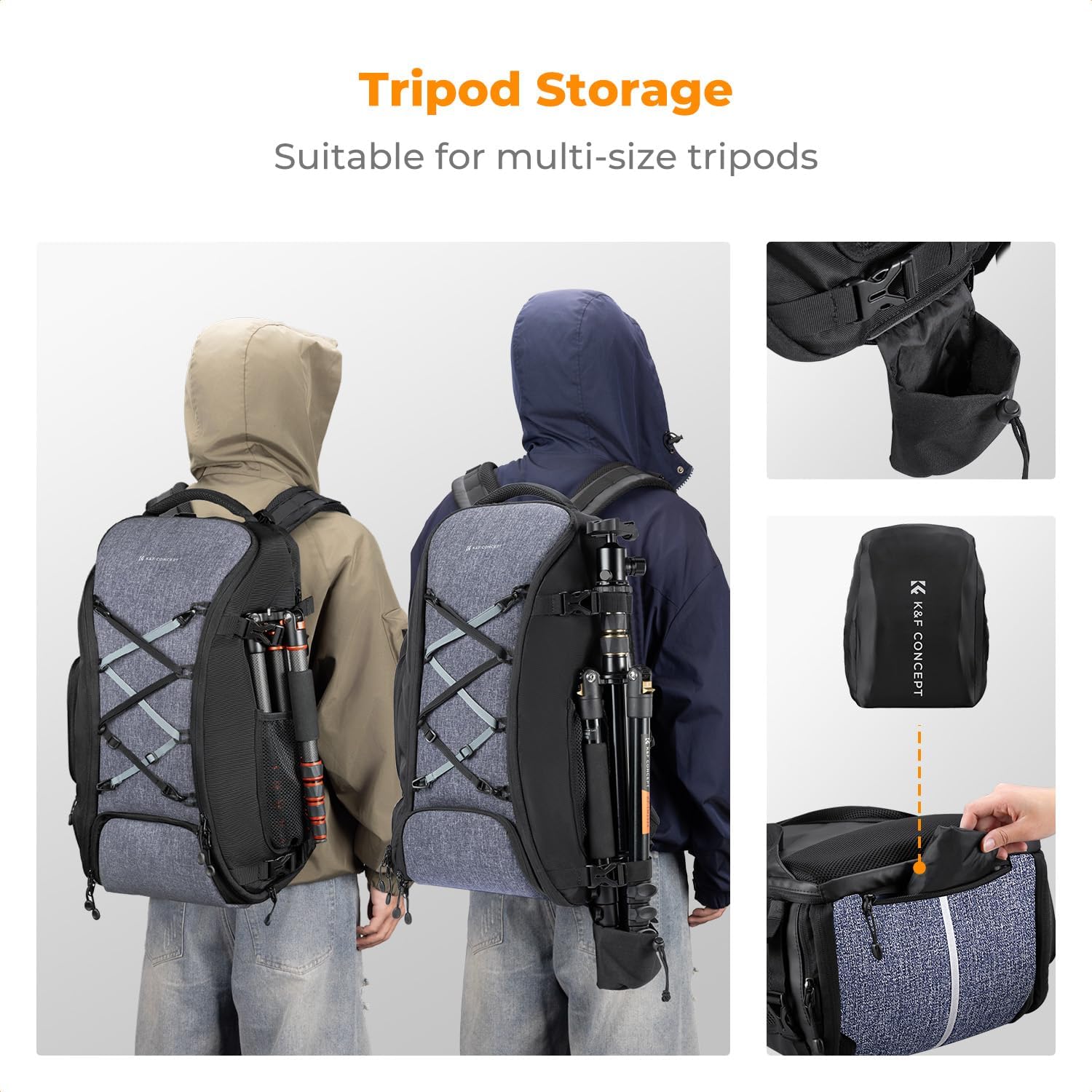 Detalle 1 de K&F Concept Camera Backpack 30L