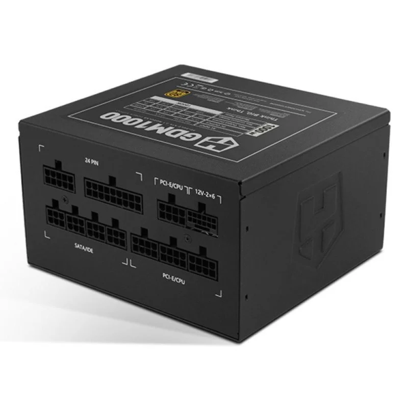 Detalle de NOX Hummer GDM 1000W: fuente modular ATX 3.1 con certificación 80+ Gold