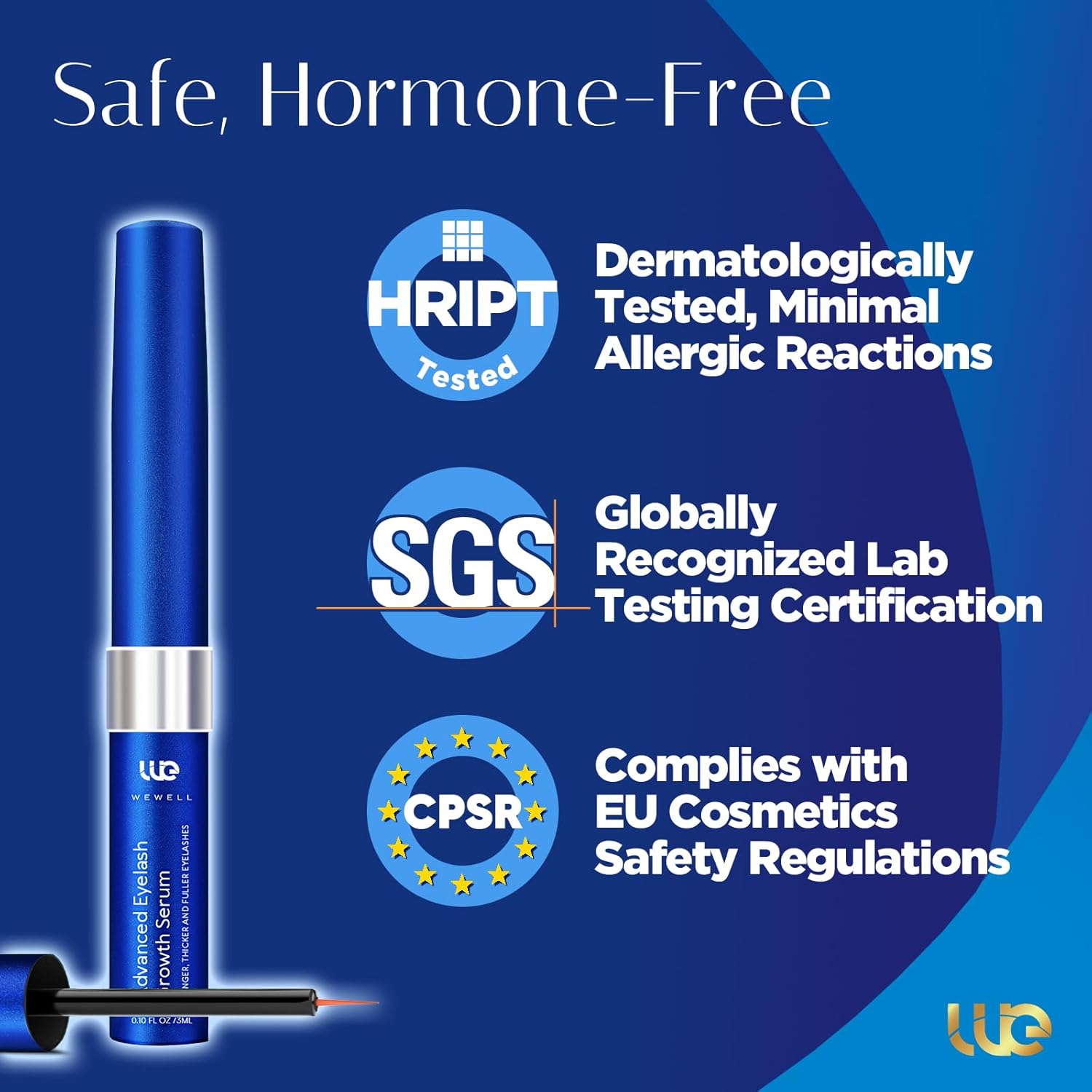 Detalle de Lash Serum ohne Hormone – Natürliche Wimpernformel 1 ml