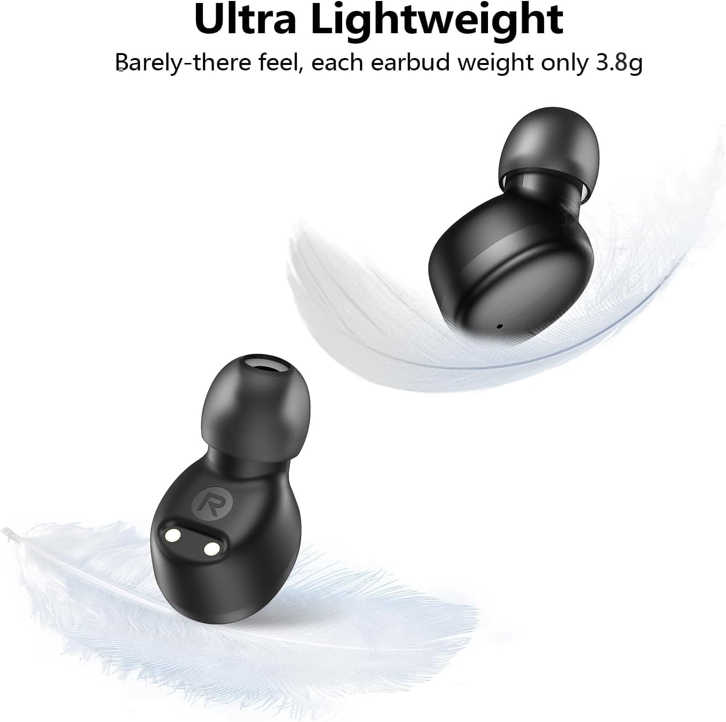 Detalle de Kurdene Wireless Earbuds Bluetooth 5.3 — Lightweight In-Ear Headphones