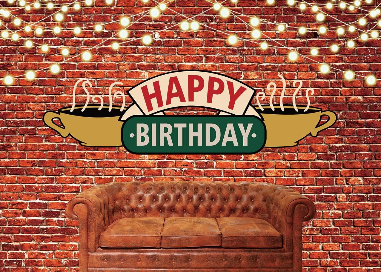 Thumbnail 5 de BINQOO Party-Hintergrund Happy Birthday für Sofa, Café & Fotografie (2,1 x 1,5 m)