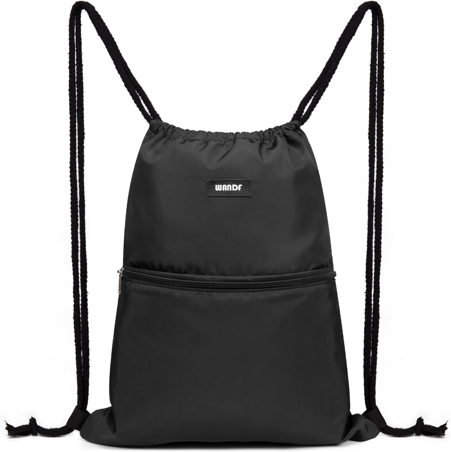 Detalle de WANDF Sac de sport à dos pliable ultraléger avec poche extérieure et cordon réglable