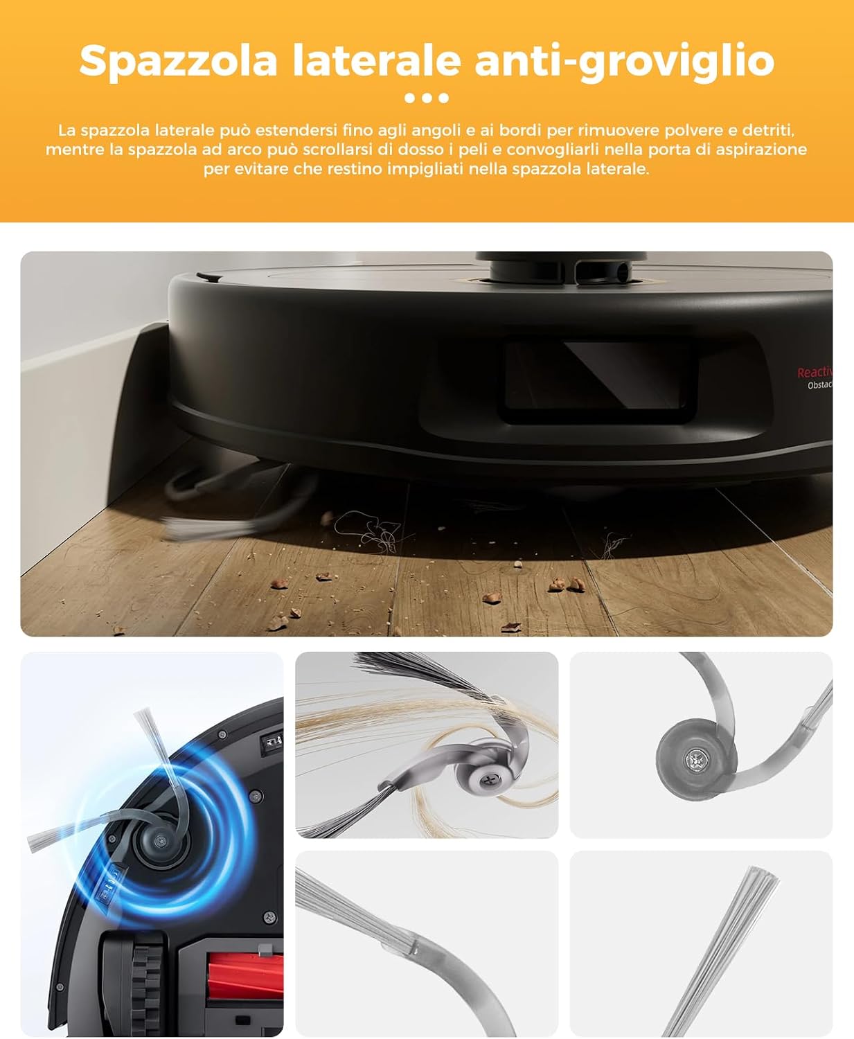 Thumbnail 6 de 29 pezzi QV35A: kit accessori per Roborock QV 35A/QV 35S/Qrevo S Pro/QR 598/QR 798
