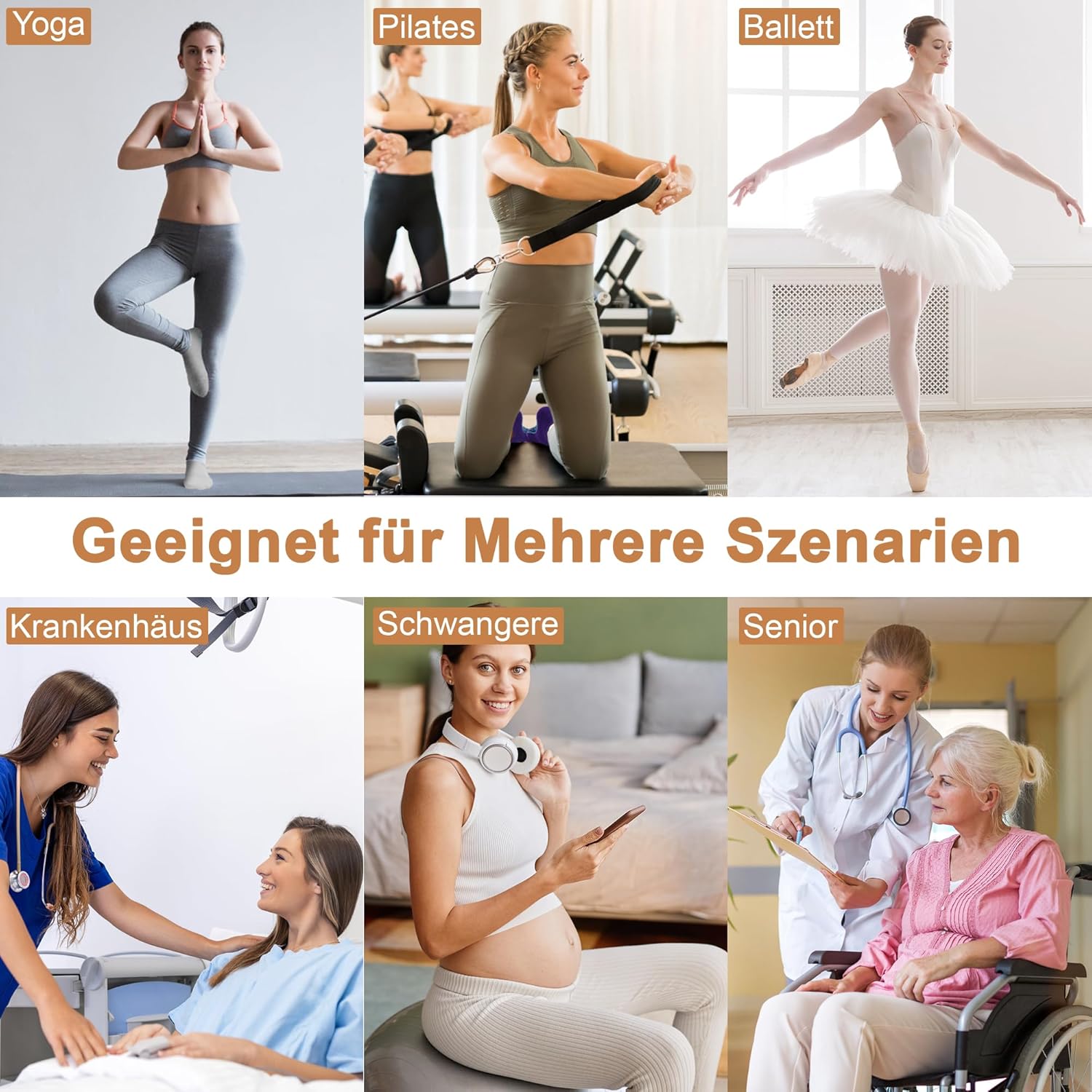 Detalle de Yoga Socken Anti-Rutsch-Socken (4 Paare) für Damen – Vielseitige Griffigkeit für Yoga, Pilates und mehr