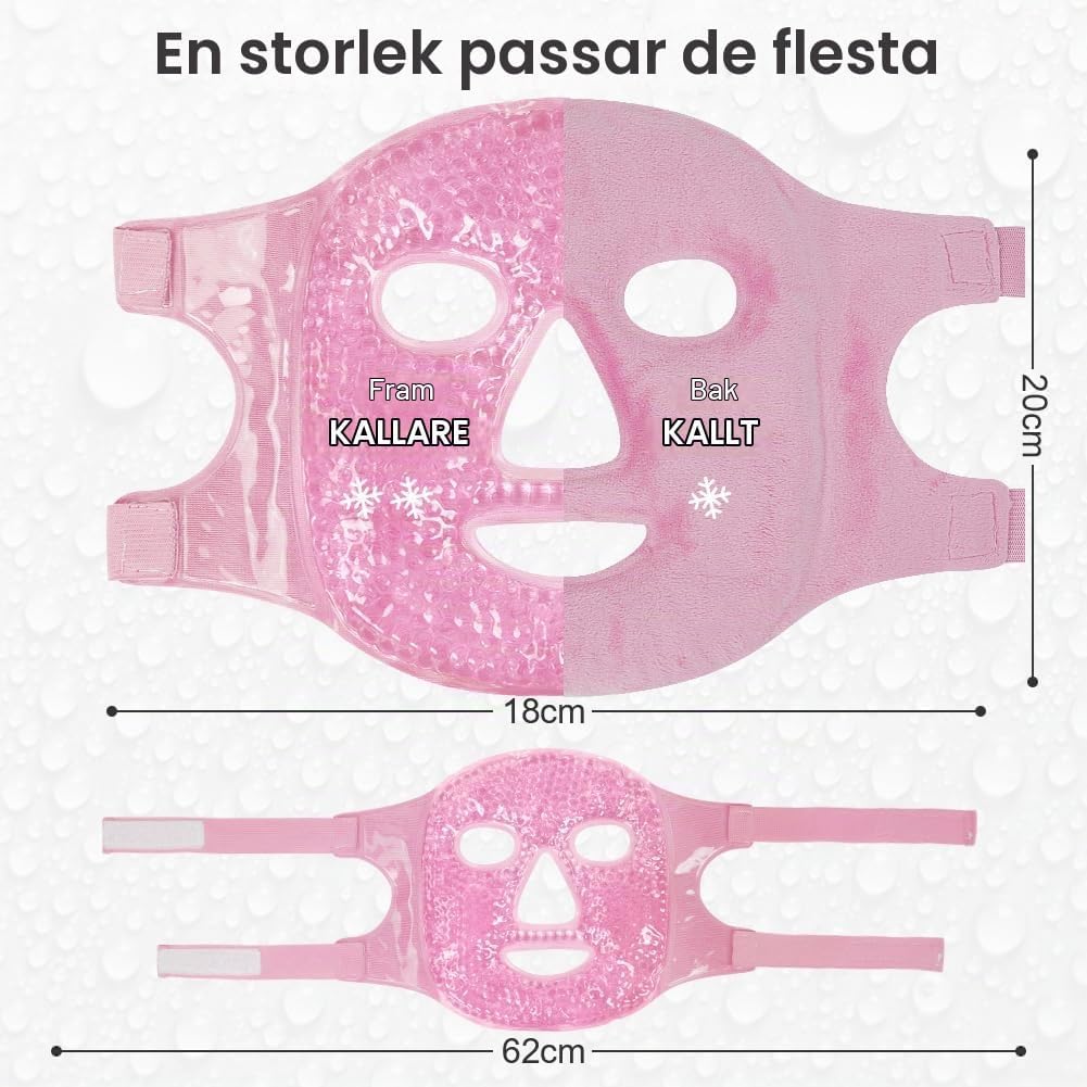 Detalle 2 de ACWOO återanvändbar gelmask för ansikte och ögon, varm och kall