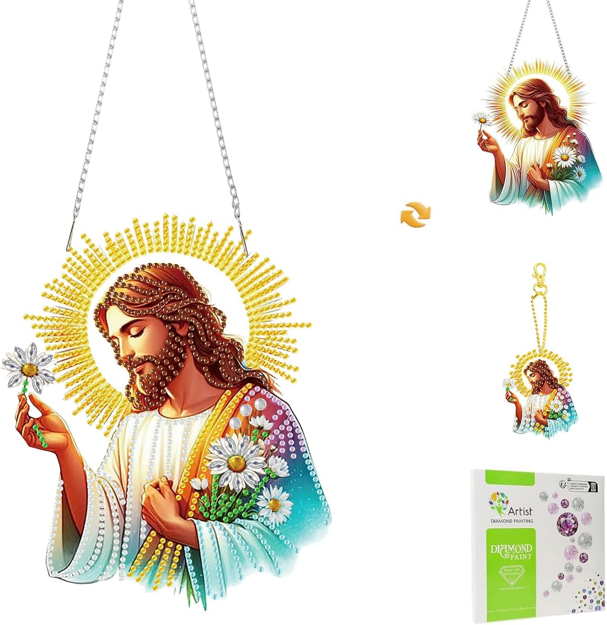 Detalle de Masendp Diamond Painting Hanging Decor Kit in PET