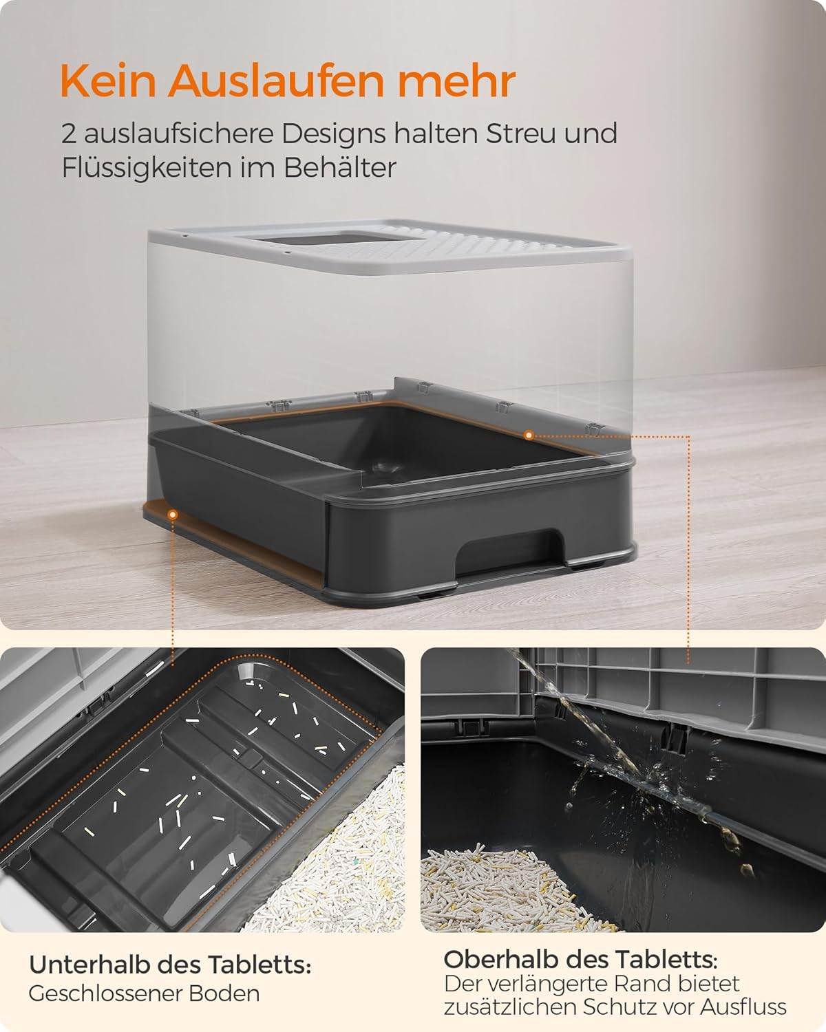 Thumbnail 2 de Feandrea Katzenklo 2er Set für bis 15 kg