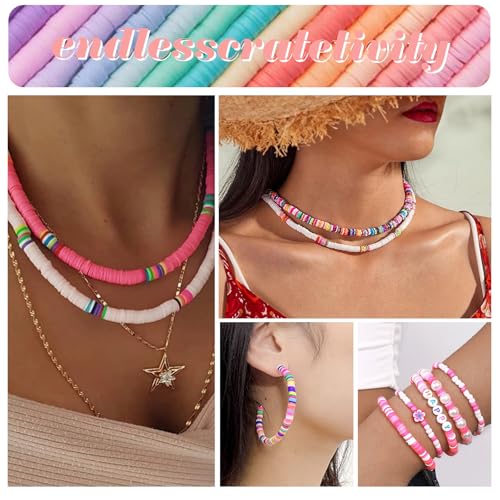 Thumbnail 4 de RUBY 1800 cuentas para enhebrar niños: set creativo para pulseras, collares y manualidades
