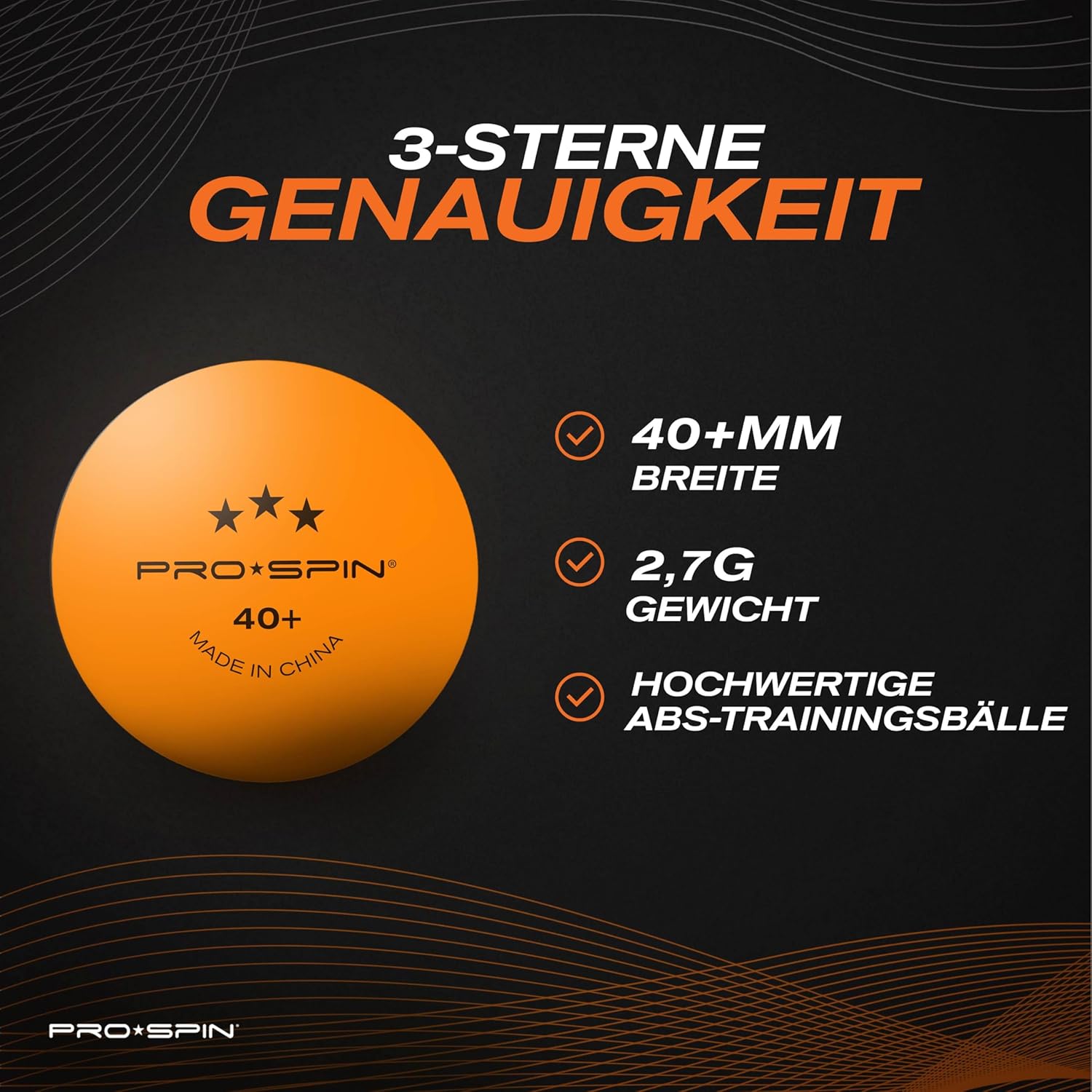 Thumbnail 6 de PRO-SPIN Tischtennisschläger – Hochleistungs-Set mit 2 Schlägern, 3 Bällen und Tasche