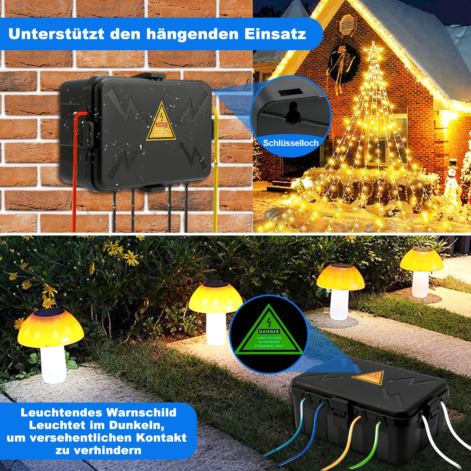 Thumbnail 5 de Außenbereich Elektrobox IP54 Schutzkiste 32x22x13 cm