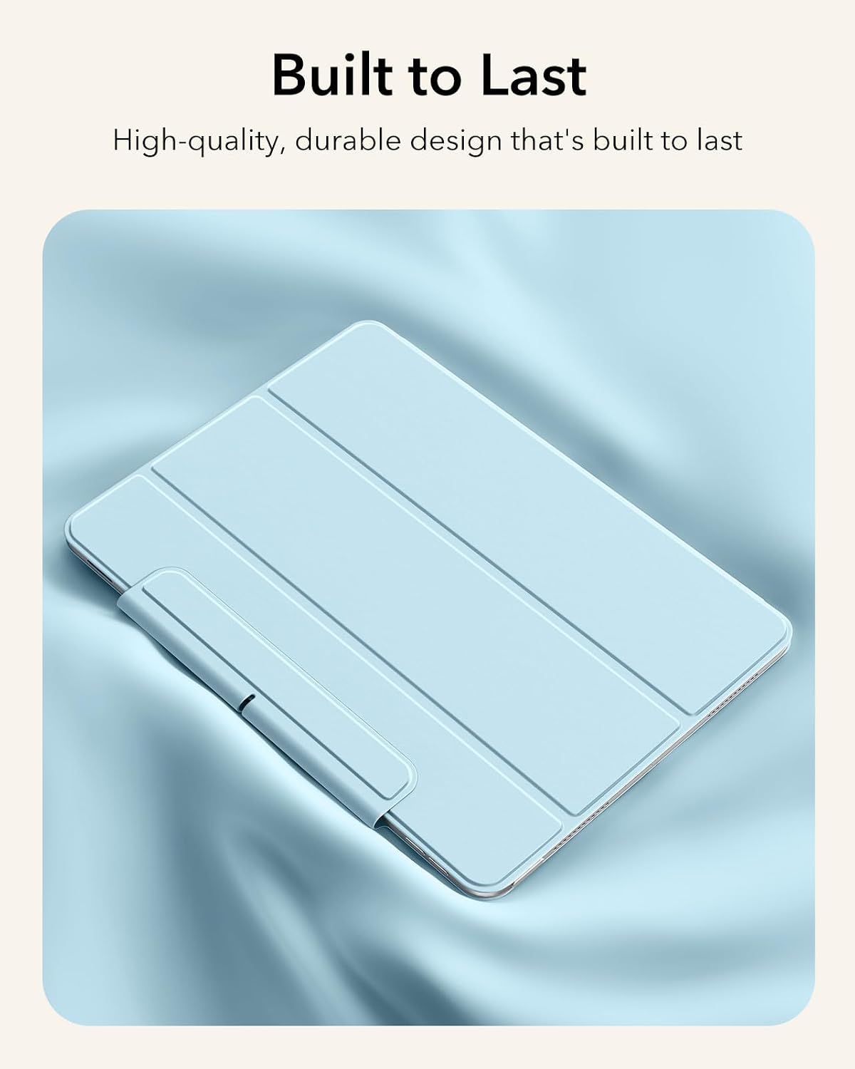 Thumbnail 6 de ESR Hülle für iPad Air 11 Zoll (M4/M3/M2) – Starke Magnetbefestigung, Trifold-Ständer, helles Blau